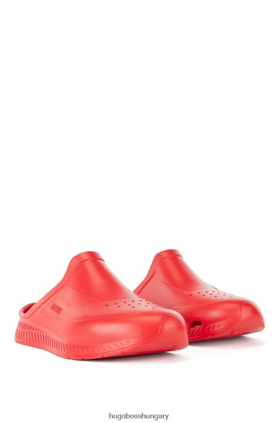 Hugo Boss gumírozott felbújós hugo szandál emed logóval 80P64870 piros