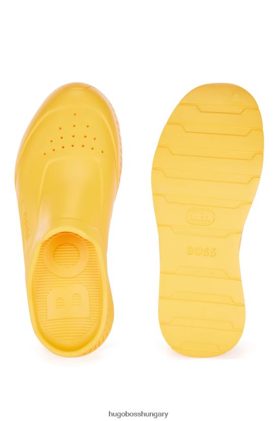 Hugo Boss gumírozott felbújós szandál hugo emed logóval 80P64867 sárga