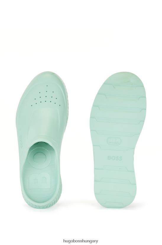 Hugo Boss gumírozott szandál emed logóval 80P64873 világos zöld