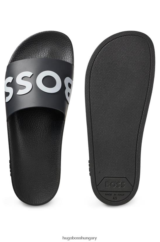 Hugo Boss fekete olasz gyártmányú diák, kontraszt-logós pánttal hugo 80P64806 fekete