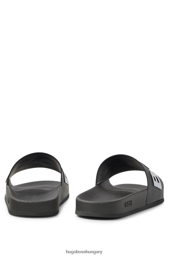 Hugo Boss fekete olasz gyártmányú diák, kontraszt-logós pánttal hugo 80P64806 fekete