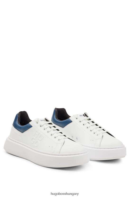 Hugo Boss alacsony szárú tornacipők, egymásra helyezett logóval 80P64893 fehér