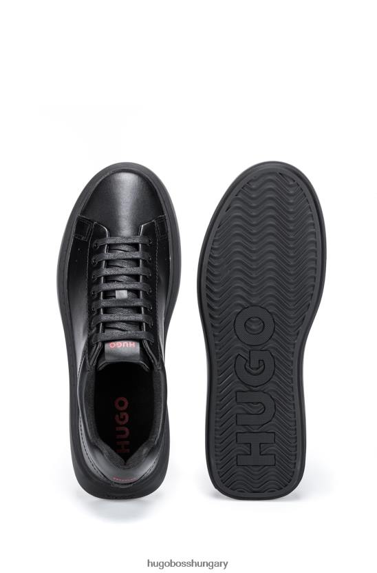 Hugo Boss bőrkeverék tornacipő márkás hugo fekete hátlappal 80P64794 fekete