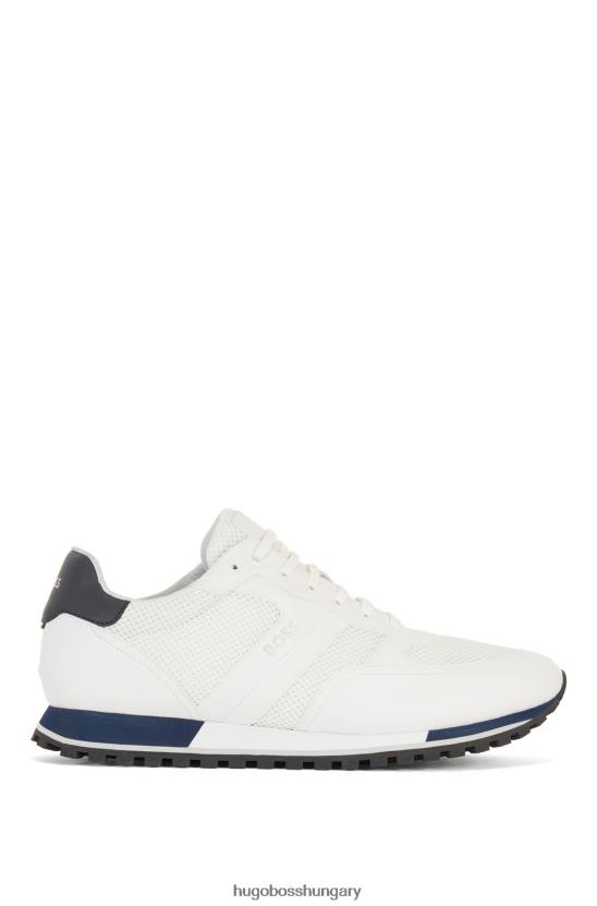 Hugo Boss fehér hugo logóval ellátott edzőcipő gumírozott díszítéssel 80P64770 fehér
