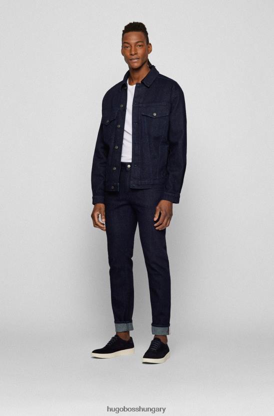 Hugo Boss gumitalpú oxford cipő velúr felsőrésszel hugo sötétkék 80P64972 sötétkék