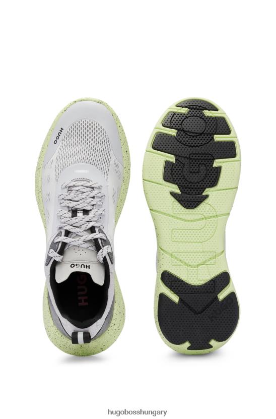 Hugo Boss hálós felsőrész, dekoratív fényvisszaverő részletekkel hugo világosszürke 80P65035 világos szürke