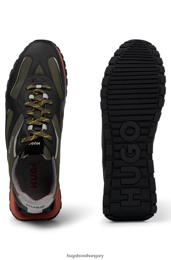 Hugo Boss hugo mintás fűzős edzőcipők vegyes anyagokból 80P64827 mintás