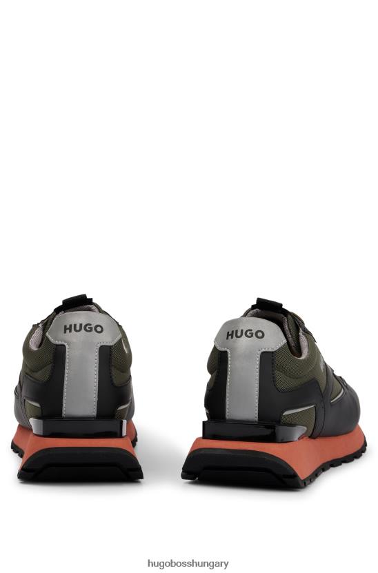 Hugo Boss hugo mintás fűzős edzőcipők vegyes anyagokból 80P64827 mintás