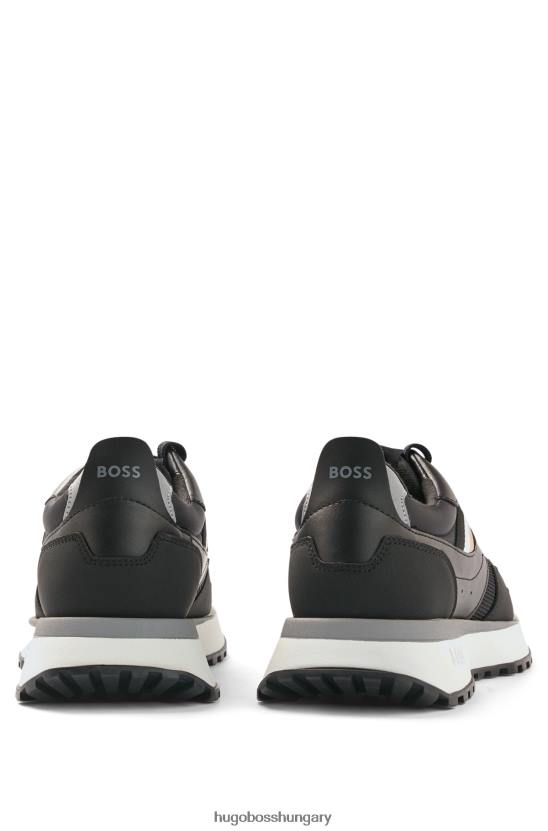 Hugo Boss hugo vegyes anyagú tornacipő, fekete csíkkal 80P64816 fekete