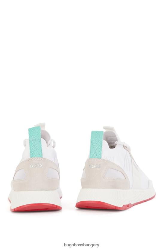 Hugo Boss zokni edzőcipő repreve felsőrésszel fehér hugo 80P64722 fehér