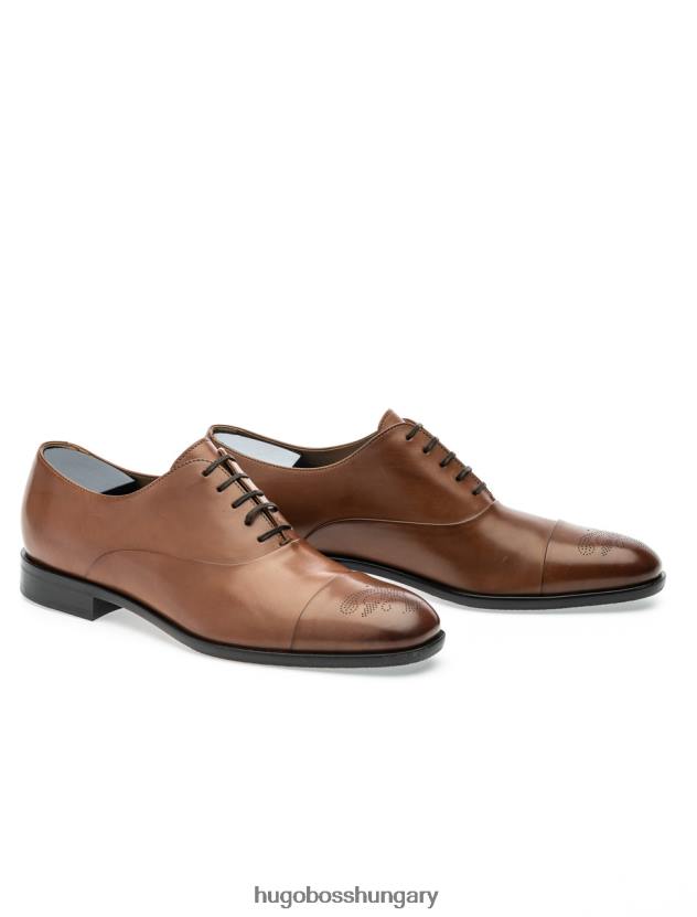 Hugo Boss cipő stanford oxf -50403085 medbarna 80P6687 középbarna