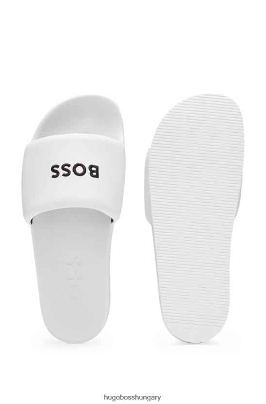 Hugo Boss fehér hugo olasz gyártmányú diák, hímzett logóval 80P65009 fehér