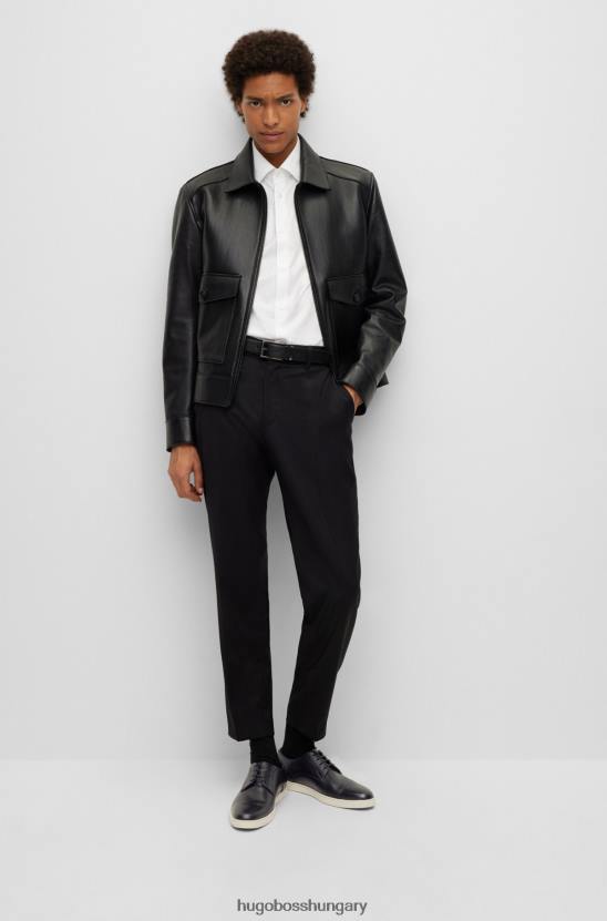 Hugo Boss bőr derbi cipő gumi külső talppal fekete hugo 80P64728 fekete