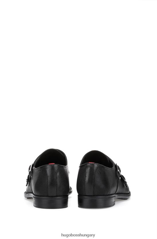 Hugo Boss hugo dupla szerzetes cipő fekete nyomott bőr színben 80P64975 fekete