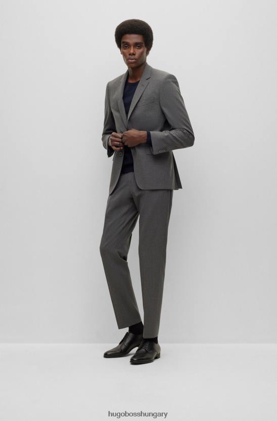 Hugo Boss olasz gyártmányú derby cipő emed bőrből 80P64798 fekete