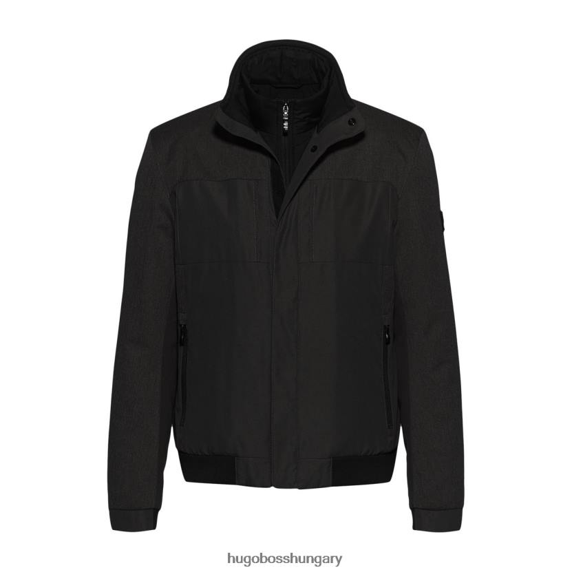 Hugo Boss alkalmi kabát j candido 50434362 fekete 80P6348 fekete