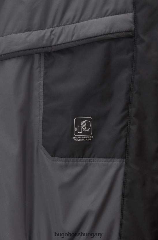 Hugo Boss alkalmi kabát jadon fekete 80P6440 fekete/szürke