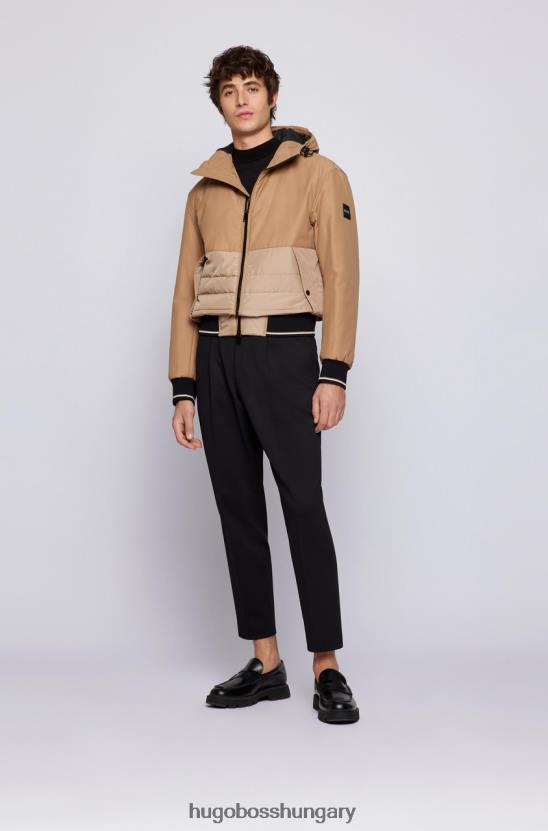 Hugo Boss cipzáras kabát cadoc 50464310 bézs 80P640 bézs