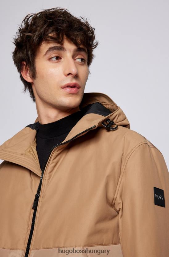 Hugo Boss cipzáras kabát cadoc 50464310 bézs 80P640 bézs