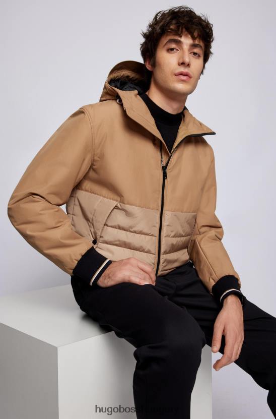 Hugo Boss cipzáras kabát cadoc 50464310 bézs 80P640 bézs