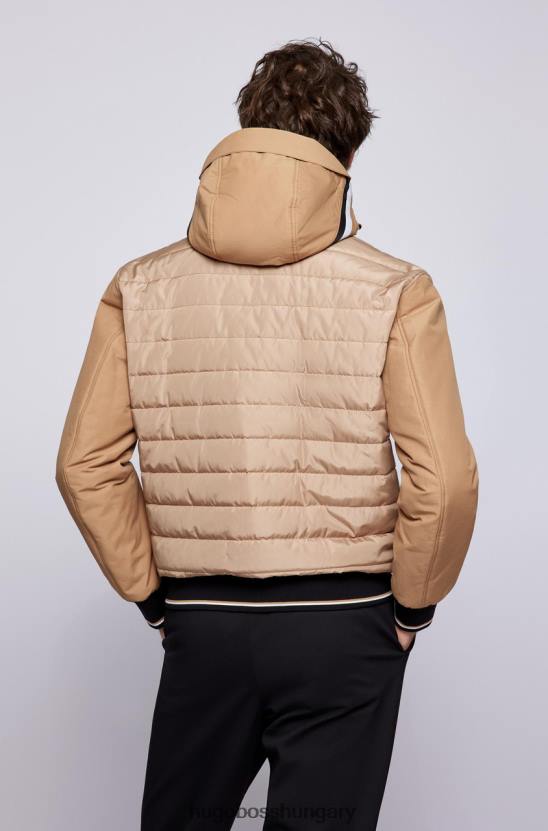 Hugo Boss cipzáras kabát cadoc 50464310 bézs 80P640 bézs