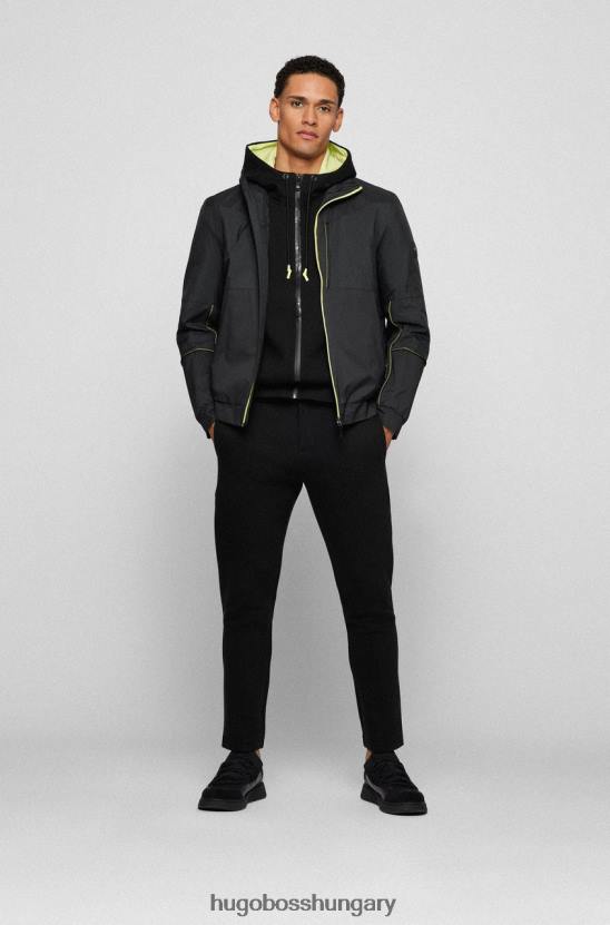 Hugo Boss cipzáras kabát j amerigo aj 50467938 fekete 80P638 fekete