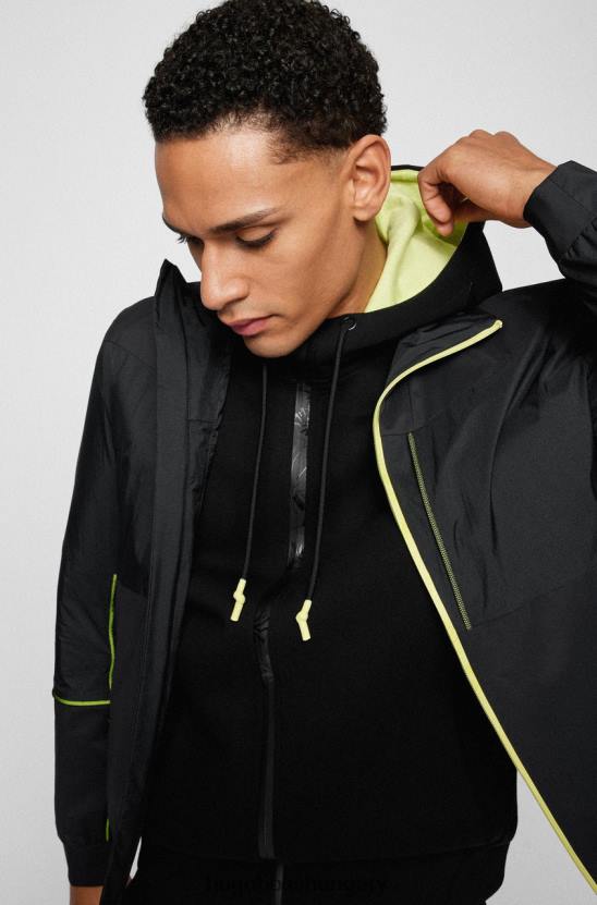 Hugo Boss cipzáras kabát j amerigo aj 50467938 fekete 80P638 fekete