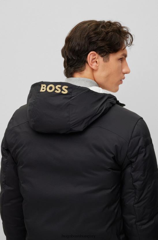 Hugo Boss fehér kifordítható kapucnis kabát vízlepergető bevonattal hugo 80P62620 fehér