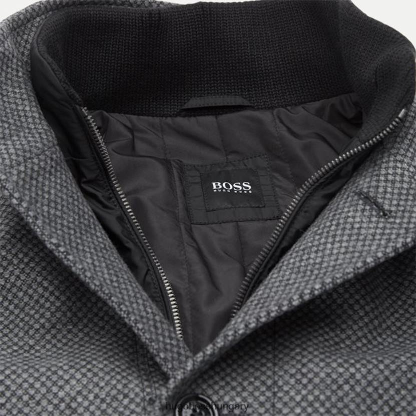 Hugo Boss felsőkabát coxtan 50415194 fekete 80P6154 fekete/szürke