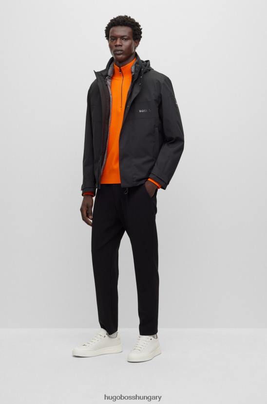 Hugo Boss három az egyben kabát vízlepergető kivitelben hugo black 80P62028 fekete
