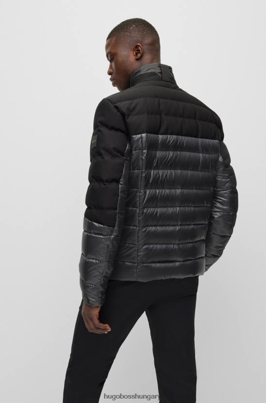 Hugo Boss hibrid kabát logóval, hugo fekete folttal 80P61910 fekete