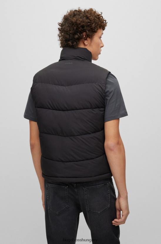 Hugo Boss hugo fekete vízlepergető karcsú szabású mellény piros logós címkével 80P63832 fekete