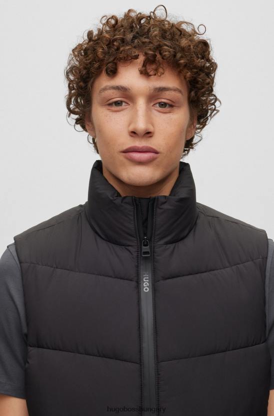 Hugo Boss hugo fekete vízlepergető karcsú szabású mellény piros logós címkével 80P63832 fekete