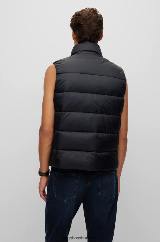 Hugo Boss hugo vékony szabású pufferes nadrág, fekete piros logóval 80P61420 fekete