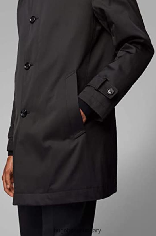 Hugo Boss kabát dain 50413554** fekete 80P6307 fekete/sötétvörös