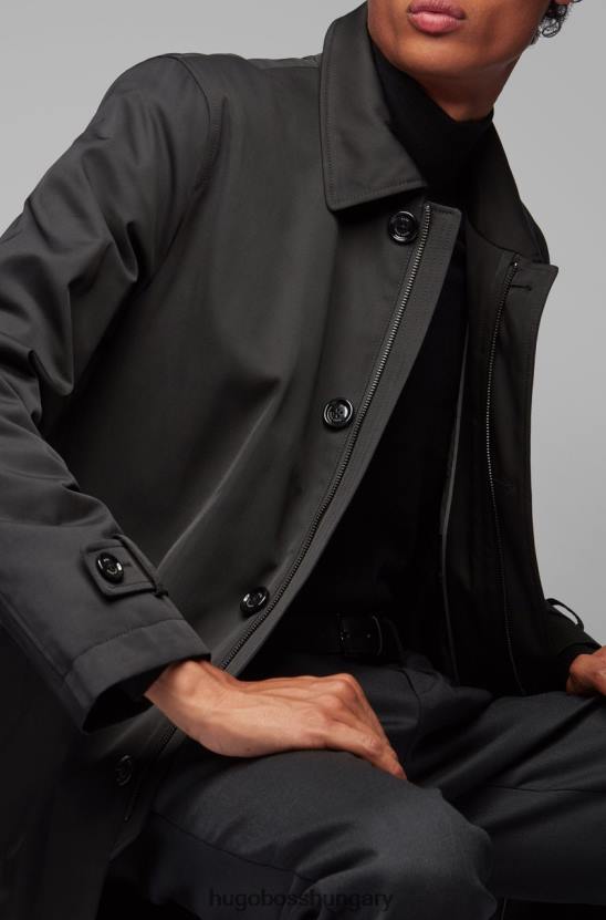 Hugo Boss kabát dain 50413554** fekete 80P6307 fekete/sötétvörös