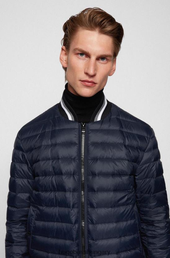 Hugo Boss kabát danno 50454440 navy 80P6173 haditengerészet