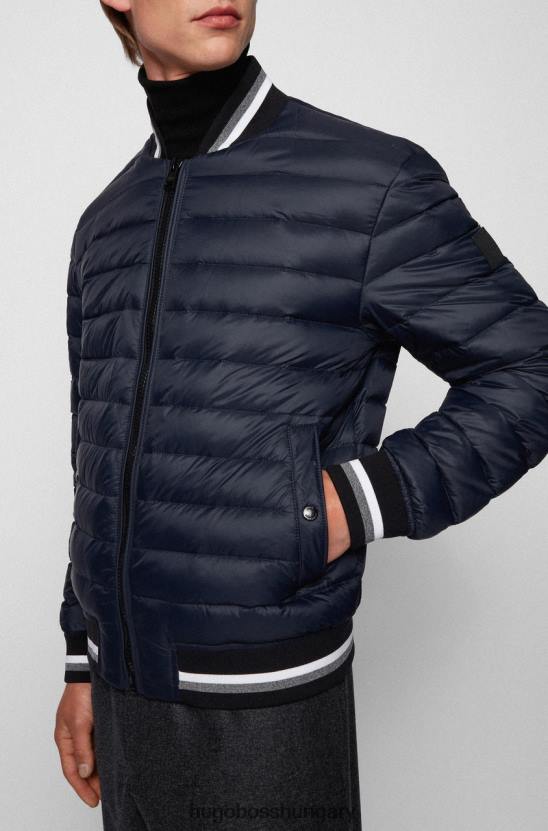 Hugo Boss kabát danno 50454440 navy 80P6173 haditengerészet