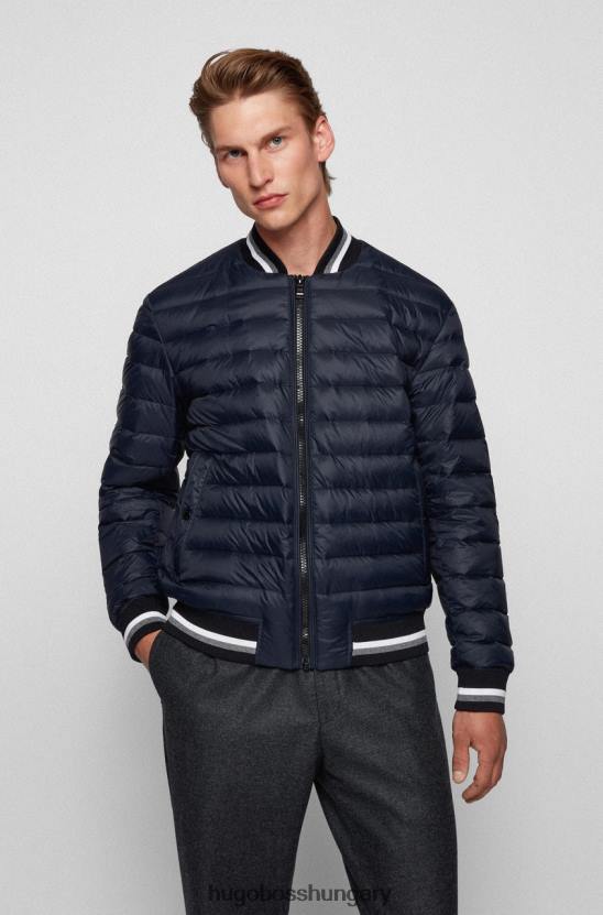 Hugo Boss kabát danno 50454440 navy 80P6173 haditengerészet