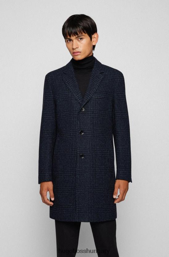 Hugo Boss kabát h-hyde 50459007 navy 80P6174 haditengerészet