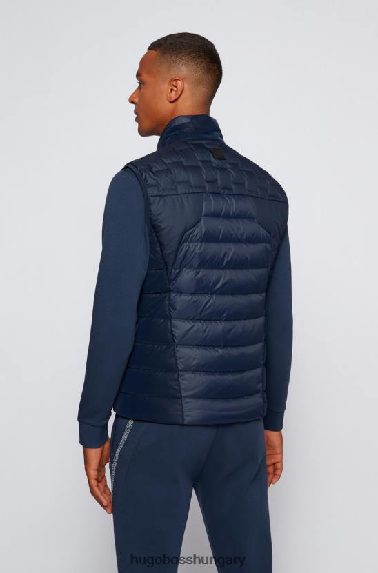 Hugo Boss pehelymellény v marson 50454959 fekete 80P6197 fekete/tengerszín/medred