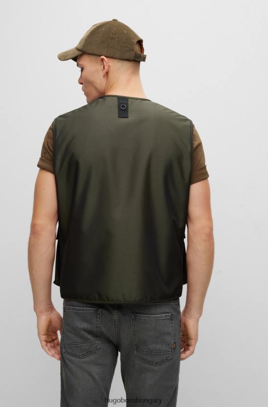 Hugo Boss sötétzöld hugo vízlepergető, karcsúsított, logós folttal 80P62750 sötétzöld