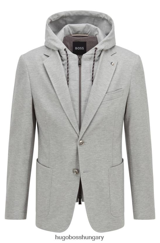 Hugo Boss sportkabát c-hanry-hood 50468868 ezüst 80P649 ezüst