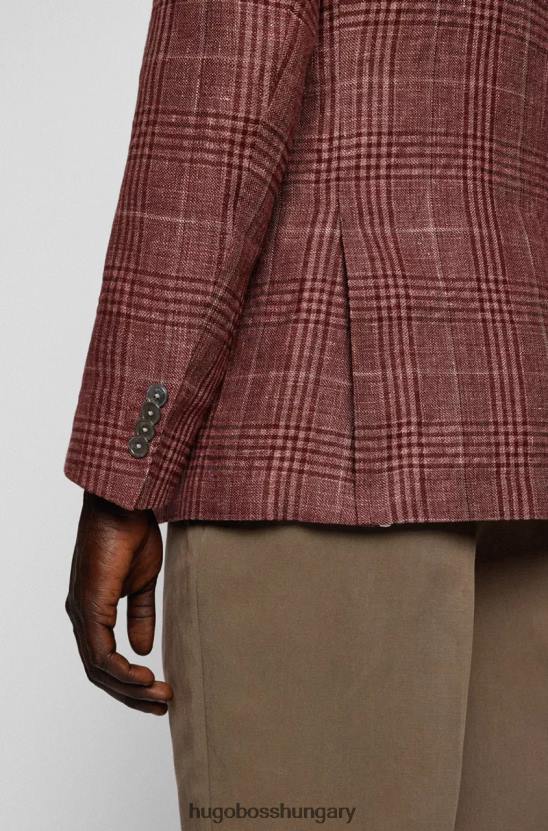 Hugo Boss sportkabát h-hutson 50473719 sötétvörös 80P67 sötét vörös