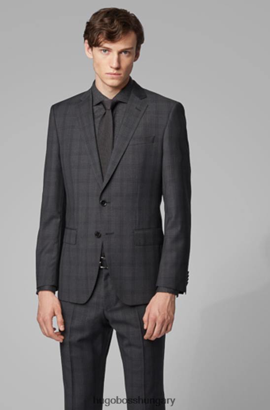 Hugo Boss sportkabát hatalmas6 50417614 szén 80P6412 faszén