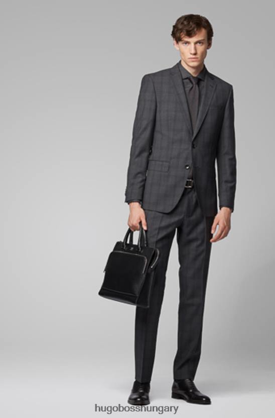 Hugo Boss sportkabát hatalmas6 50417614 szén 80P6412 faszén