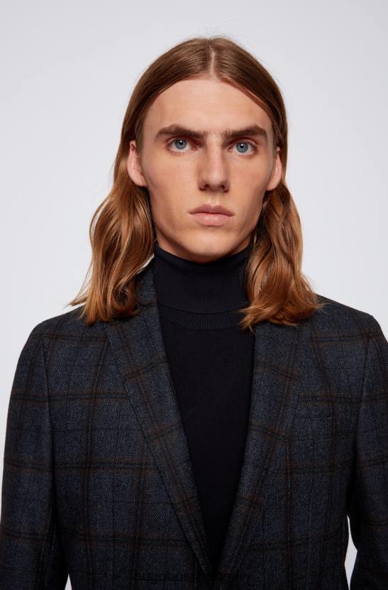 Hugo Boss sportkabát széna 50438688 sötétkék 80P6334 sötétkék