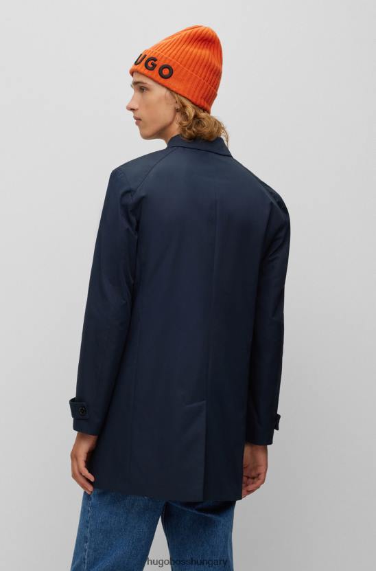 Hugo Boss vékony szabású párnázott kabát vízlepergető bevonattal hugo sötétkék 80P61718 sötétkék
