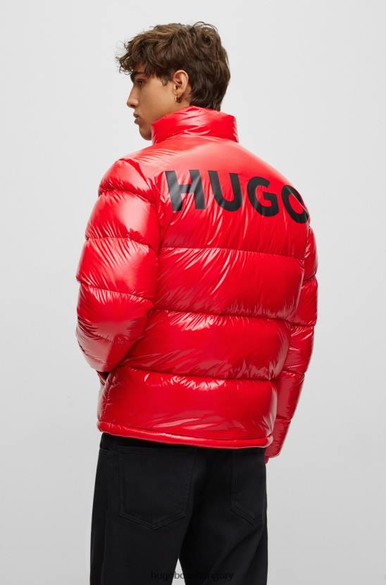 Hugo Boss vízlepergető kabát logós részletekkel hugo red 80P62452 piros