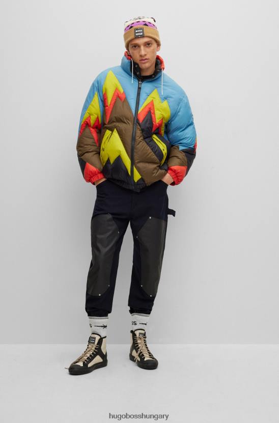 Hugo Boss x phipps vízlepergető cipzáras kabát 80P64193 kék